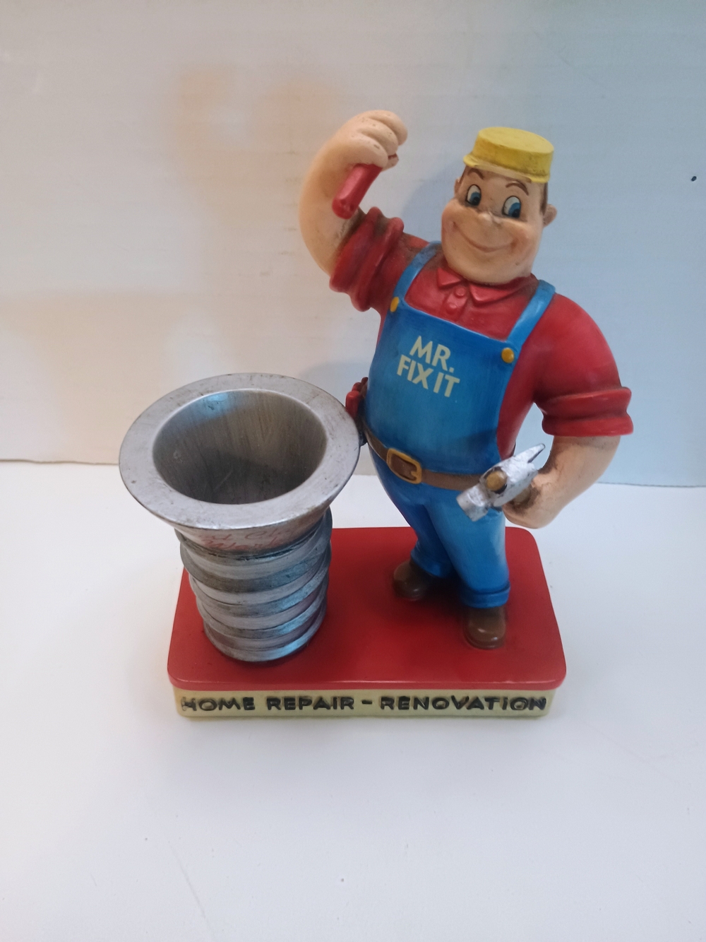 Enesco Tools Of The Trade Mr. Fix It Statue 2002 Rare *Hammer Broke Off